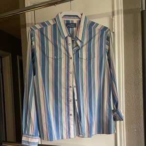 Wrangler, Small, Blue Stripe